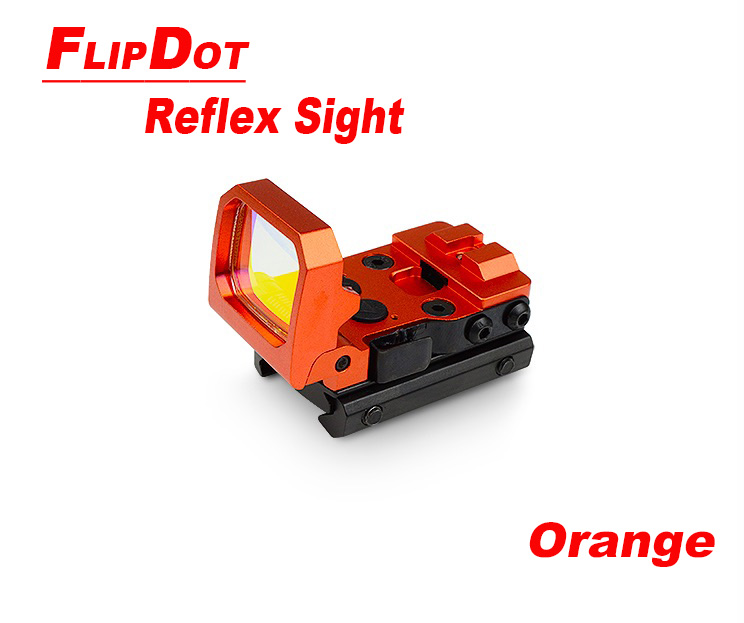 Tactical RMT Flip Red Dot Pistol Sight Holographic Reflex Orange